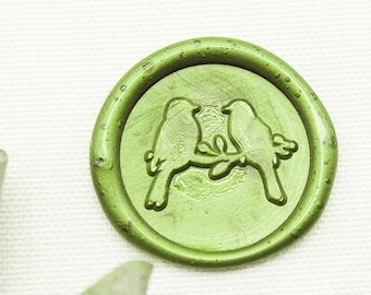 Lover Birds Sealing Wax Stamp,Birds on Branch Wax Seals Stamp,Personal Wax Seal Stamp M534