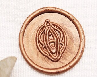 Vagina vulva wax seal Wax,Gift Package Wax Sealing Stamp - Personal Wax Seal Stamp M513