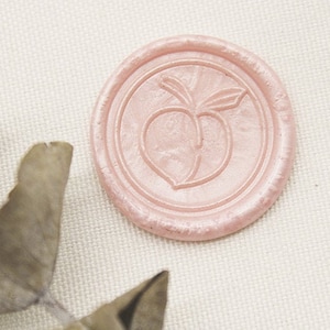 Pfirsich Wachs Siegel Stempel-Umschlag Wachs Siegel Stempel-Custom Siegellack Stempel-Hochzeit Wachs Siegel Stempel M653