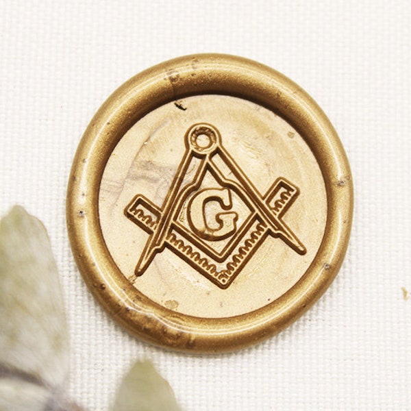 Mason Masonic Freemason Freemasonry Compass Wax Seal Stamp ,  Wax seal Stamp kit  ,Wedding Invitation Stamp , Birthday Party M240