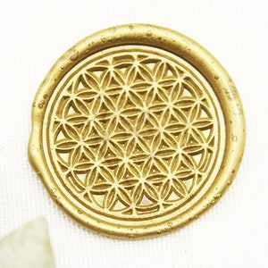 Lakzegelstempel Flower of Life, zegellakstempel Botanical Serie, aangepaste zegellakstempel (huwelijksuitnodiging M117)