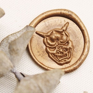 3D japanischer Totenkopf-Wachssiegel-Stempel, Party-Wachssiegel, Wachssiegel-Stempel