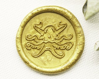 Octopus wax seal wedding invitation seal seal wedding seal octopus seal-M221