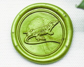 Chameleon Wax Seals Stamp - Chamelia Sealing Wax Stamp - Lizard Sealing Wax Stamp-A20