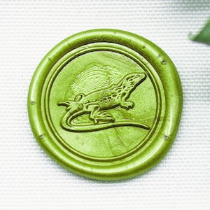 Chameleon-lakzegelstempel - Chamelia-zegellakstempel - Lizard-zegellakzegel-A20