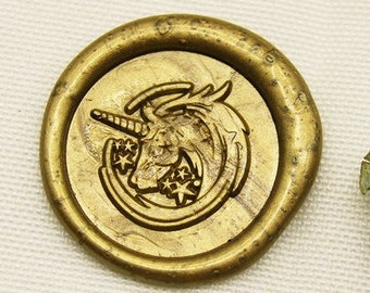 Dreamlike Unicorn head wax seal stamp unicorn wax seals wedding seals kit gift wax seals M444