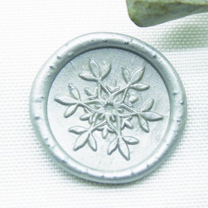 Schneeflocke Wachssiegel Stempel - Weihnachts Wachs Versiegelung Stempel - Winter Geschenk Paket Wachssiegel M497