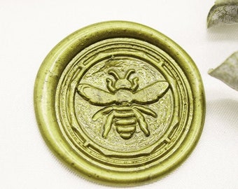 Bee Wax Seal Stamp   , Custom Sealing Wax Stamp, Wedding Invitation Party Wax Stamp M492