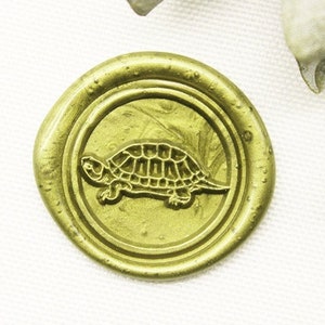 Meeresschildkröte Wachs-Siegelstempel Meeresschildkröte Wachsstempel Individuelle Hochzeitsstempel Schildkröte-Wachssiegel Schildkröte-Wachs-A09