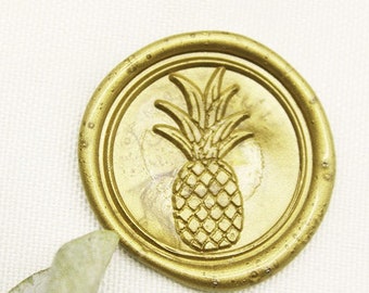 Pineapple Wax Seal Stamp, Wedding Invitation Seals , Tropical Seal Stamp