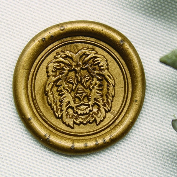 Lion Head Wax Seal Stamp -Lion Wax Seal Stamp A10