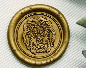 Lion Wax Seal Stamp | Etsy