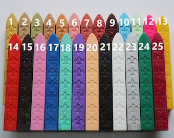 25 Colors Sealing Wax Sticks  Wax Seal Sticks