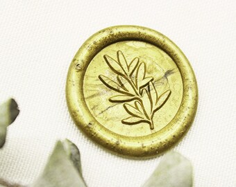 Leaf Sealing Wax Stamp - Leaf Wax Seal Stamp - Gift Package Wax Sealing Stamp - Personal Wax Seal Stamp-M394