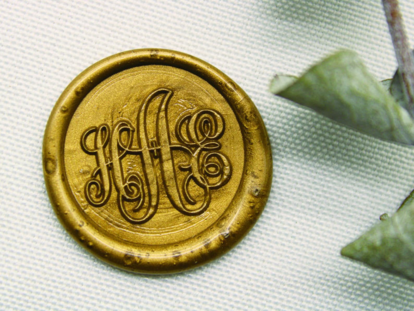 Customized Seal Stamppersonalized Three Initial Letters With Etsy