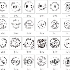 Wedding Monogram Embosser Stamp,Personalized 2 initials Embosser Stamp,Wedding gift,hand held embosser,Custom Seal Embosser Gift Set image 4