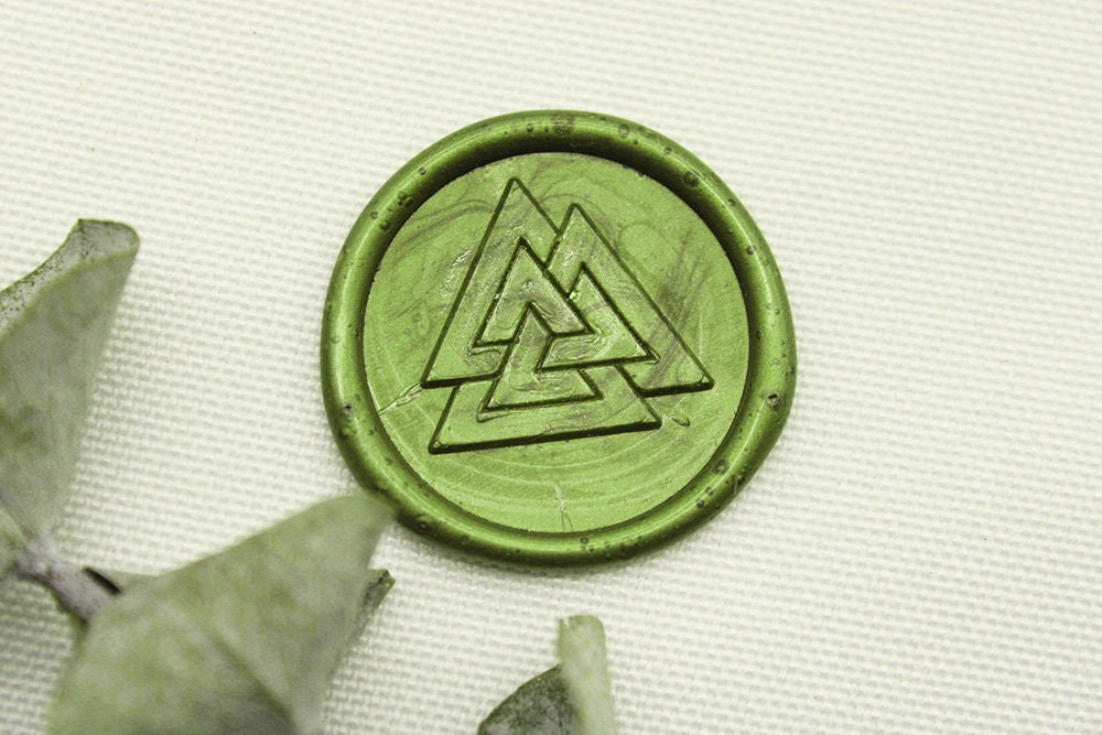 VIKING RUNE VALKNUT Wax Seal Stamp custom Sealing Wax Stamp - Etsy