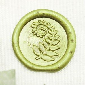 Carimbo de cera floral, carimbo de cera para lacre de folhas, carimbo de cera para embalagem de presente - C150