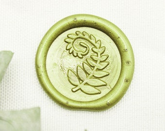 FLoral Wax Seal Stamp,Leaf Sealing Wax Stamp, Gift Package Wax Seals Stamp -C150