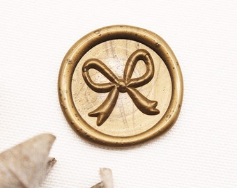 3D Seal Stamp, Wax Seal Stamp, Bow Seal Stamp Kit, Sealing Wax Stamp,Bow Ribbon Seal Stamp
