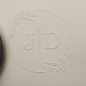 Hochzeitspräger mit Initialen, Valentinstagsgeschenk, Handpräger, personalisiertes Hochzeitsgeschenk, Hochzeitsprägung, Einladungsprägung