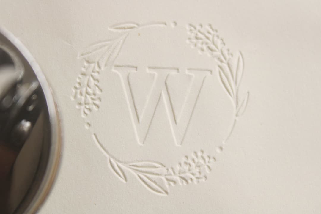 Wedding Monogram Embosser Stamppersonalized Initial Embosser Etsy