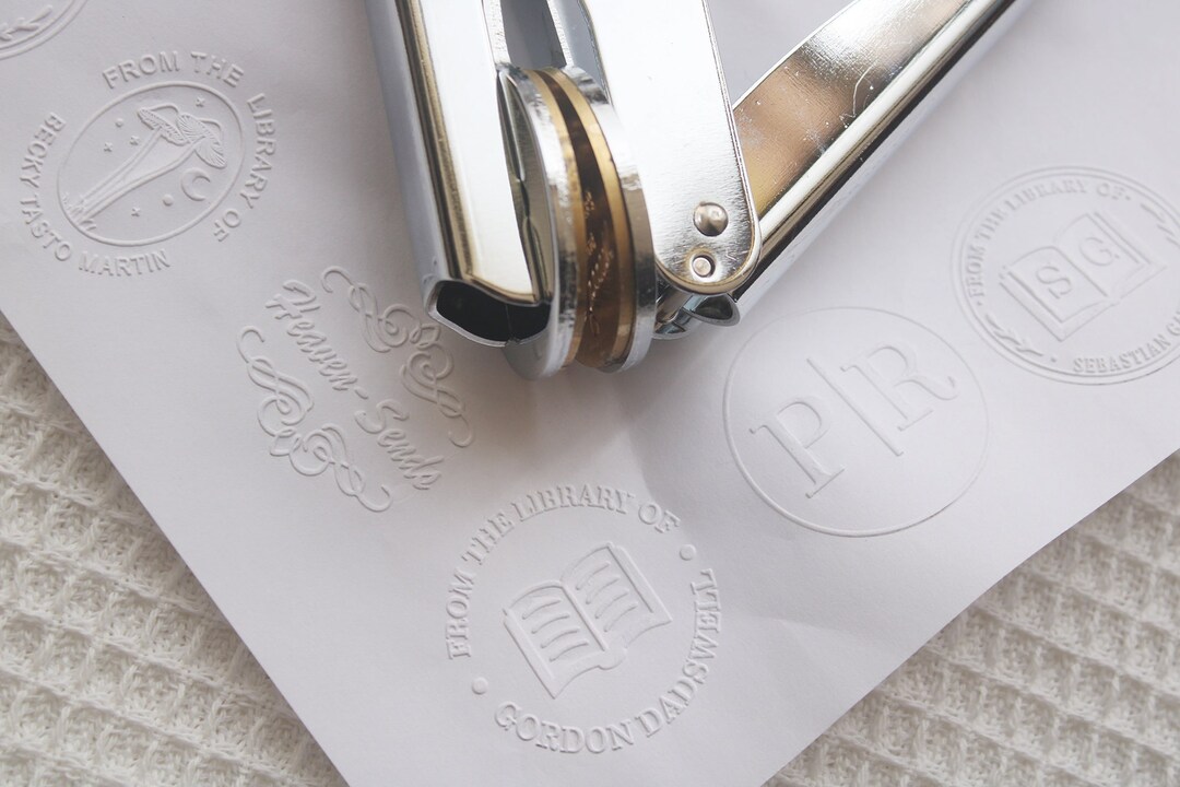 Personalized Library Embosser, Embosser Gift Set ,paper Embossers