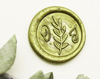 Personalisierter oliver Hochzeitsstempel mit intialen Siegeln, Personalisiertes SiegelSet, Hochzeitseinladung Siegelstempel
