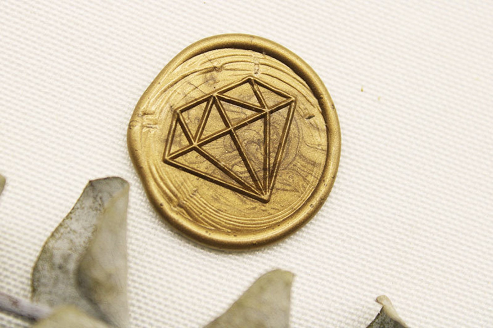 Diamond Wax Seal Stamp Diamond Box Decoration Sealing Wax Etsy