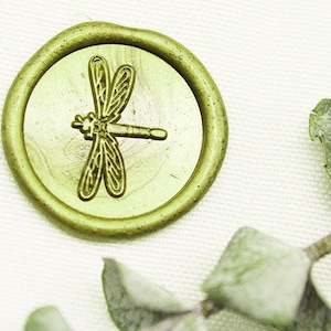 Libelle Stempel Hochzeit- Geschenk Libellen Siegel Stempel Set M488 Hochzeit