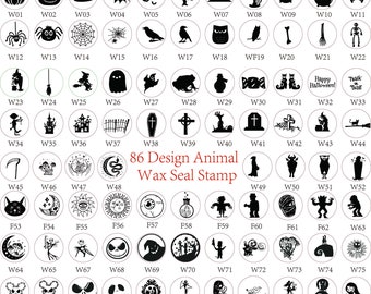 86 Halloween Desgin Wax Seal Stamp,Wax Seal Stamp Gift wrapping  , Sealing Wax Stamp Custom Wedding Wax Seal ,Halloween Gifts