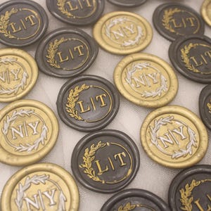 Adesivi con sigillo di ceralacca personalizzati per matrimonio, sigilli di cera fatti a mano, sigilli di ceralacca iniziali, sigilli di ceralacca monogramma, sigilli di ceralacca autoadesivi monogramma