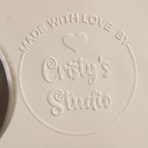 Made with Love Prägestempel, Prägestempel, Adressdrucker, Prägestempel, Handprägedrucker, benutzerdefinierter Adressdrucker