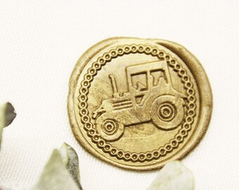 TRACTOR Wax Stamp Seal Farm Vehicle Country Wedding Invitation Seals-M209