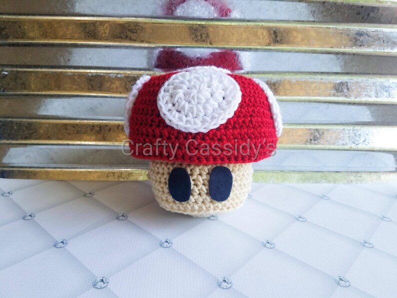 Mario Brothers Mushroom Hat Newborn To Child Size Crochet Etsy