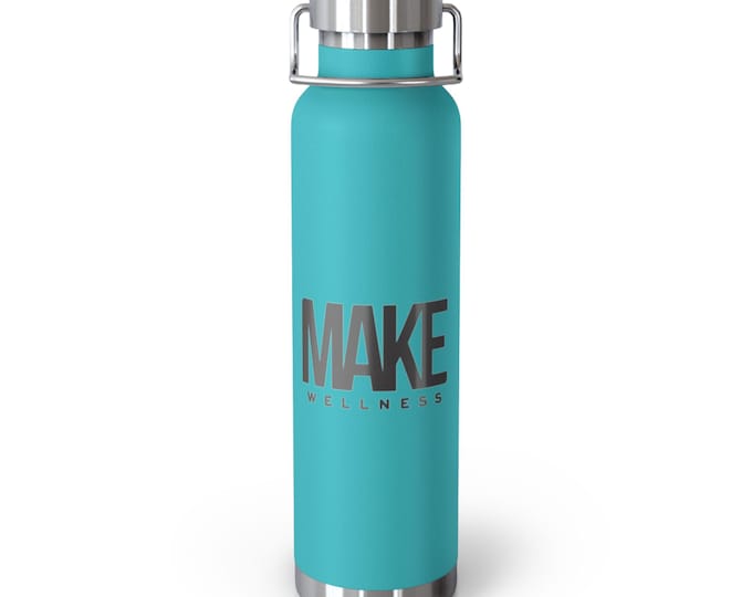 Make Wellness Copper Vacuum Insulated Bottle, 22oz