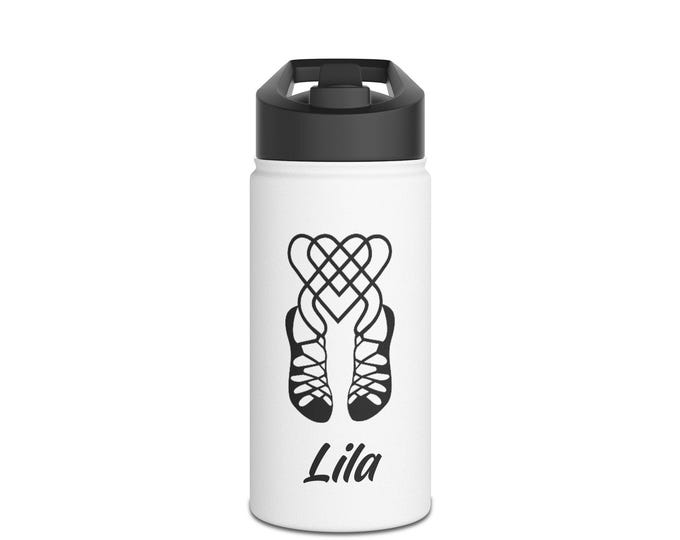 Irish Dance Stainless Steel Water Bottle, Standard Lid
