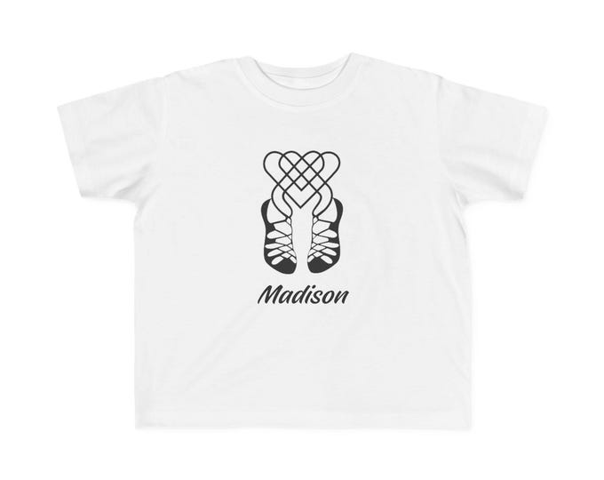 Toddler's Eat, Sleep, Point Toes, Repeat: The Ultimate Irish Dance Tee (Designs on Front and Back)