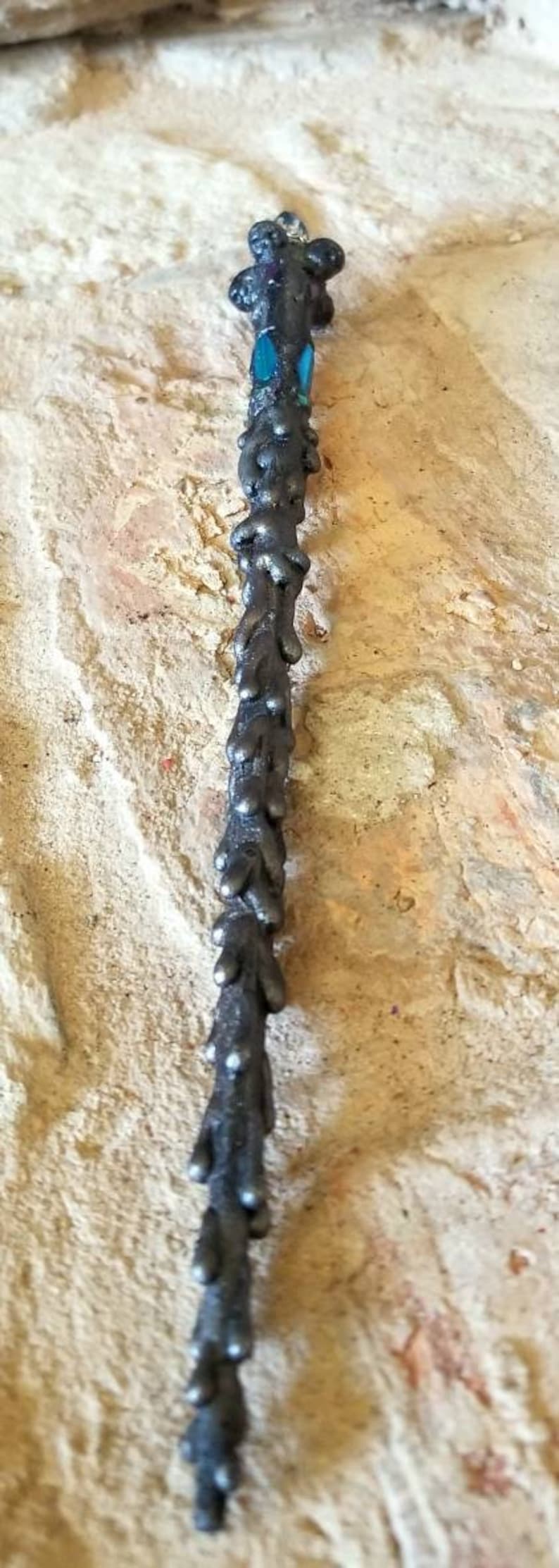 The Dark Mystic Handmade Dark Magic Wand with crystals and | Etsy