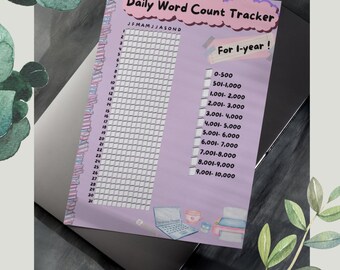 Woordentelling-tracker NaNoWriMo voor auteurs Een boek schrijven