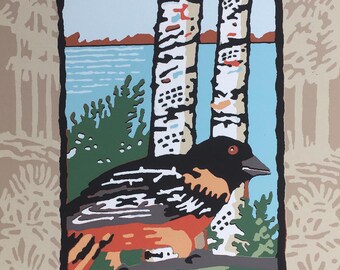 Screen Print - "Oriole" Limited Edition Handmade Fine Art