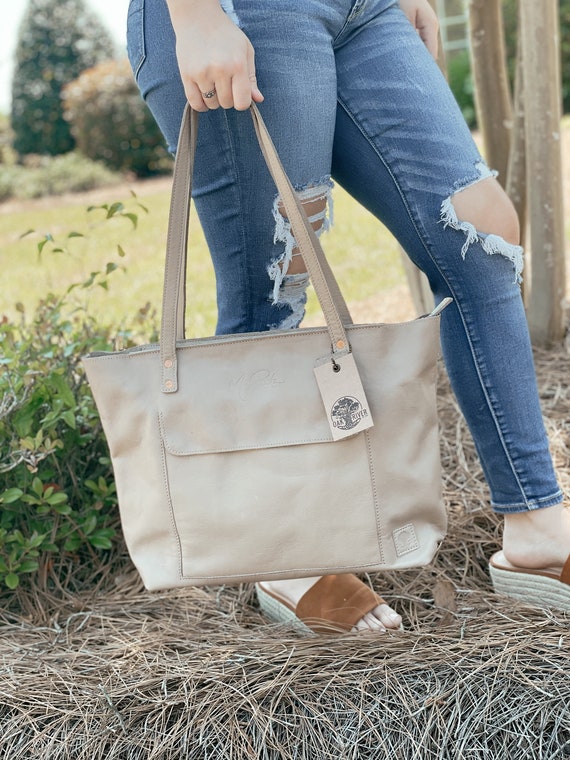 The Platinum Tote by Missy Robertson flax Etsy