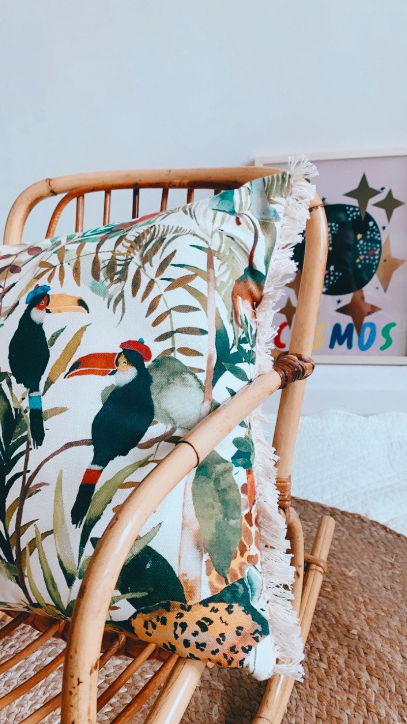 Jungle Cushion Childrens Cushion Kids Bedding Animal Etsy UK