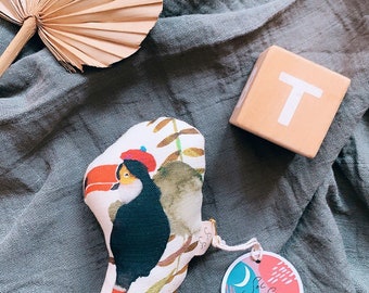 Toucan Rattle | Newborn Gift Set | Twin Gifts | New Mum Gift | Newborn Rattle | Baby Rattle | Safari Baby Shower | Jungle Baby Shower |