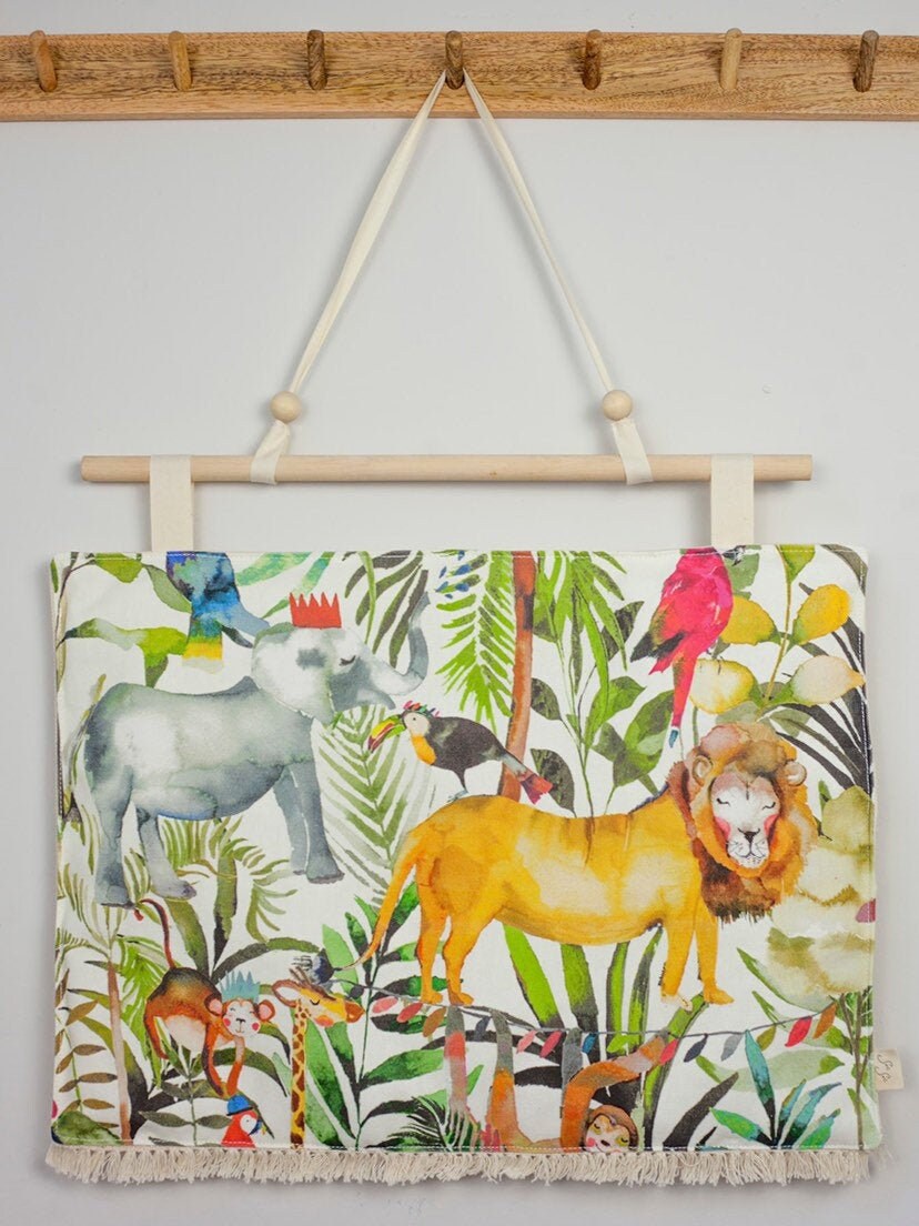 Animal Nursery Wall Art Animal Canvas Kids Wall Decor Etsy