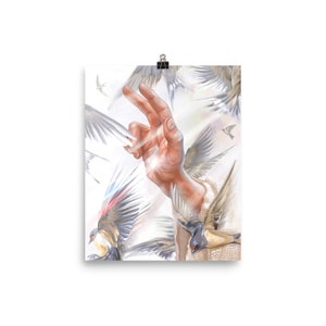 Anastasis - Matthew 10:29-31 - Satin Poster Print