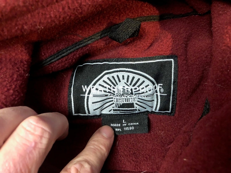 Large Size Vintage University of Montana Grizzlies Fleece /& Nylon Weatherproof Jacket