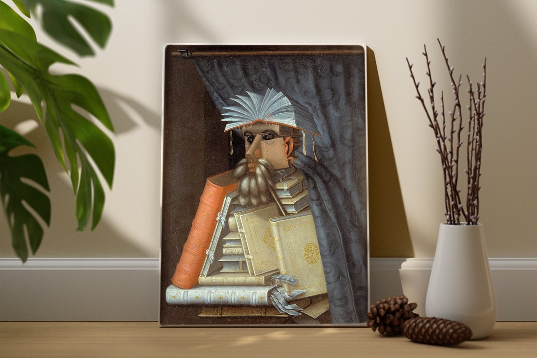 Wooden Poster Giuseppe Arcimboldo the Librarian 1566 - Etsy