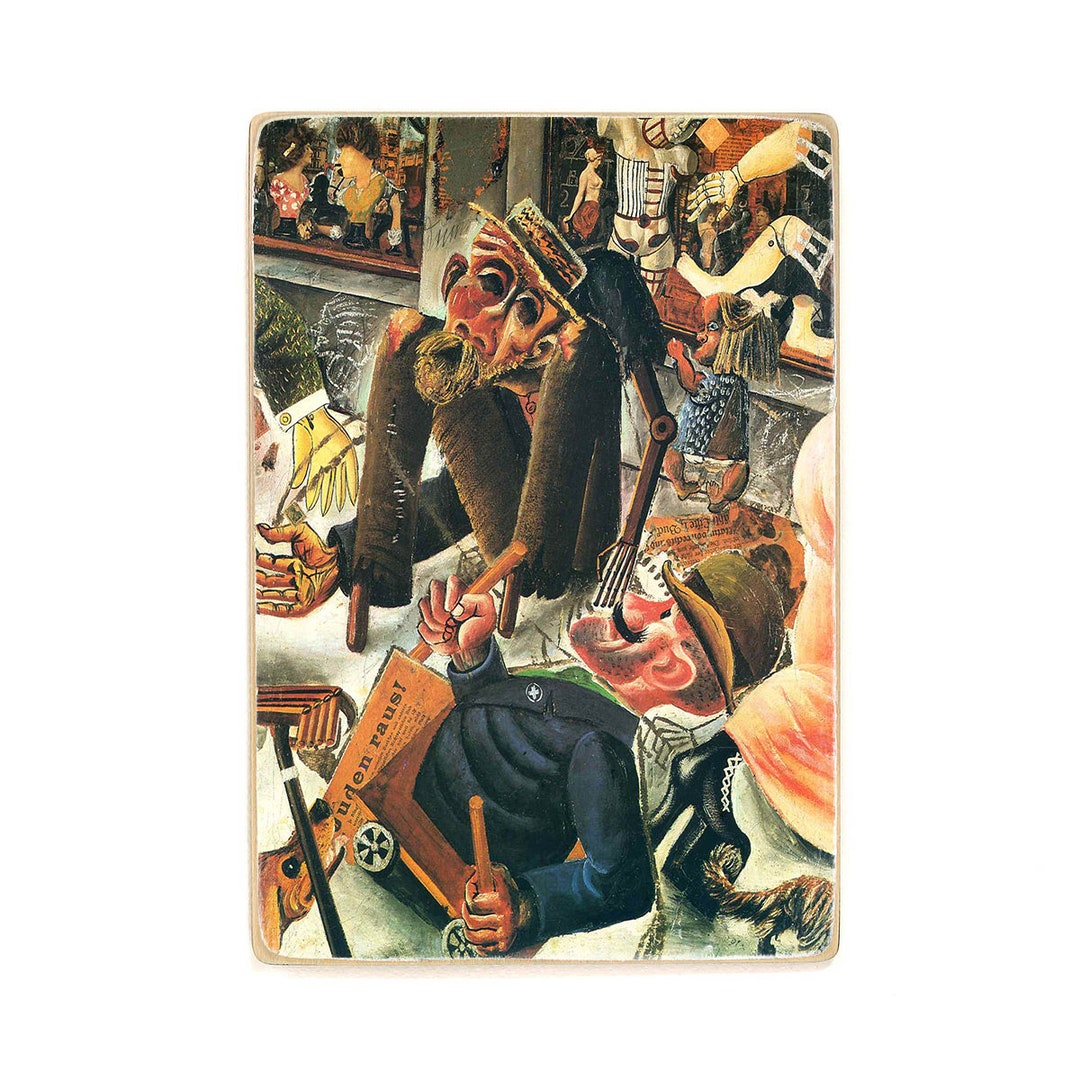 Wooden Poster Otto Dix Prager Street 1920 Vintage Art Etsy