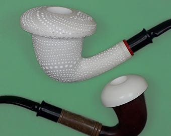 MEERSCHAUM CALABASH GENUINE Block Hand Geschnitzte Rohre